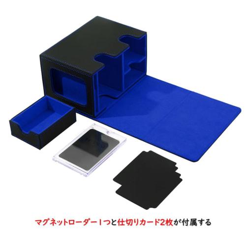 Venssu Deck Case, Trading Card Case with Card Display Window and Dice Organizer, Holds 200 Cards, Includes Two Dividers and a Magnetic Loader, Compati