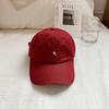 Baseball hat spring and summer new simple letter embroidery cap high sense versatile big head circumference baseball cap