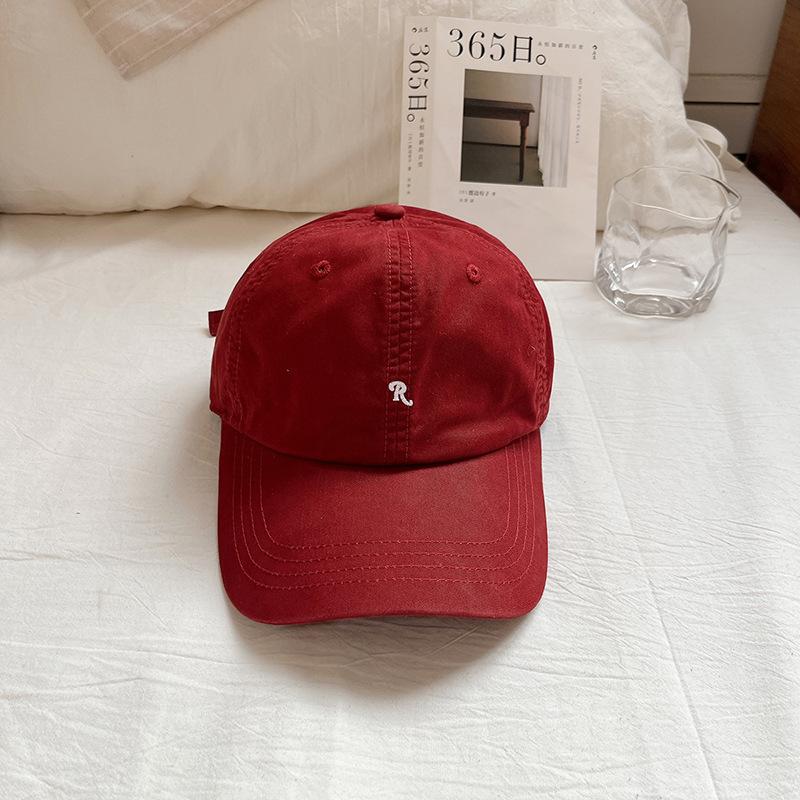 

Letter R Embroidery Baseball Cap For Men Women Solid Color Cotton Snapback Sport Sunshade Hat Hip Hop Dad Trucker Adjustable Hat
