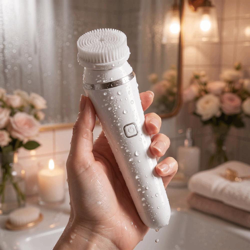 Silicone Electric Facial Cleansing Brush USB Recharge Face Scrubber  Makeup Removal