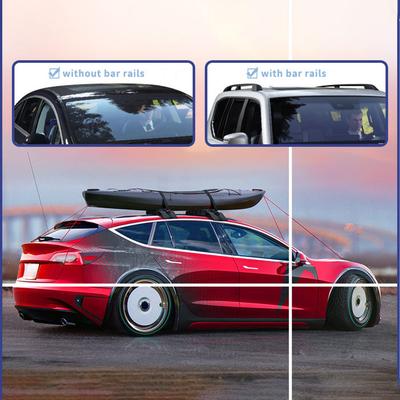 Weiches Dachgepäckträger für Autos 600D Oxford-Gewebe Rutschfester Boden Schnell lösbar für Surfbrett Kajak Ski Board Gepäck