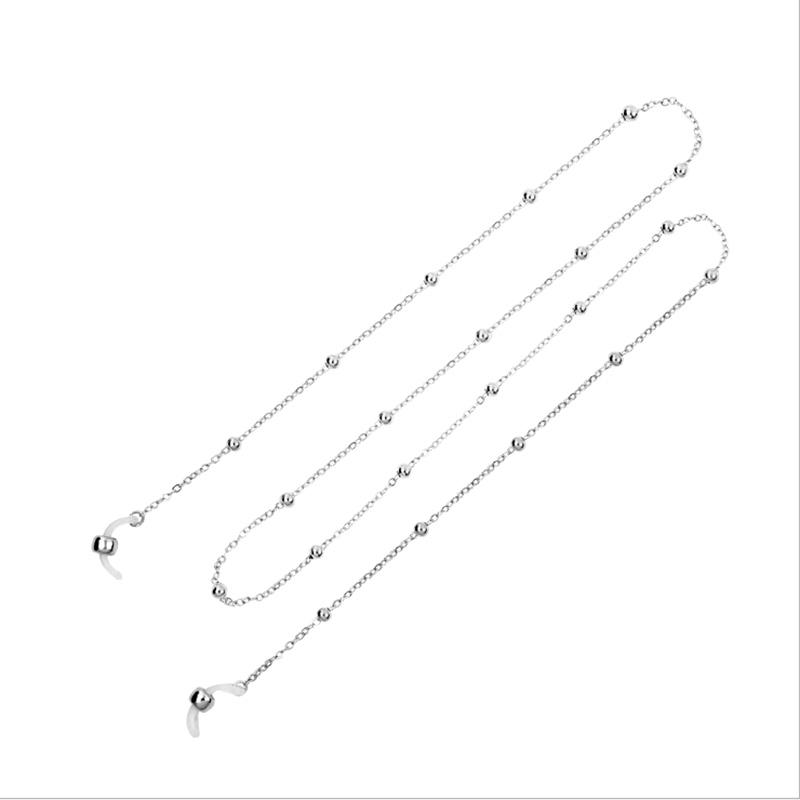 1Pc Women Gold Eyeglass Chains Sunglasses Reading Beaded Eyewears Cord Neck Rope