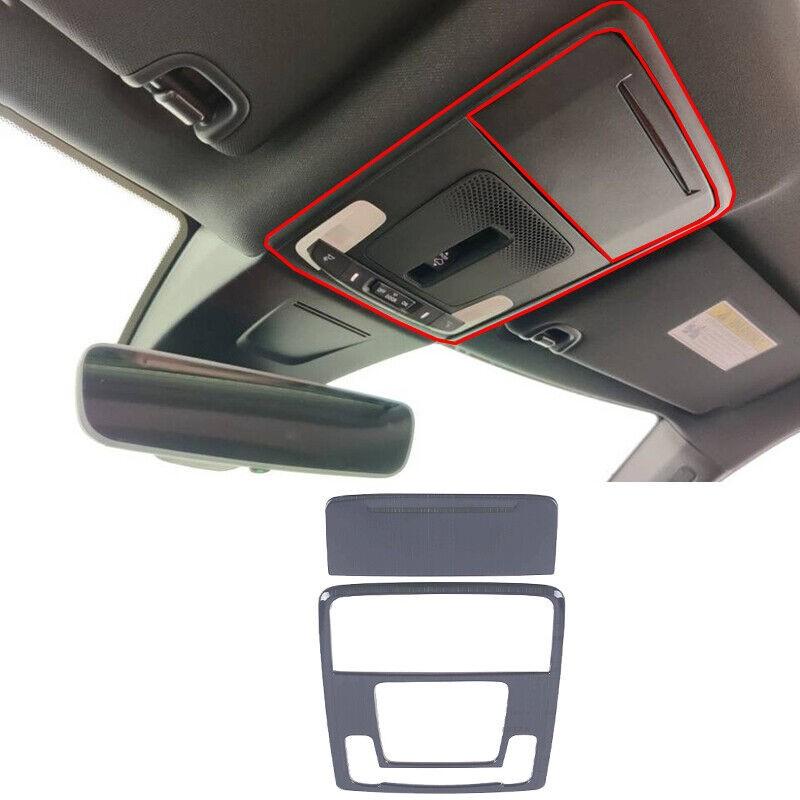 Black Titanium Front Reading Lamp Frame Cover Trim For Acura Integra 2023-2024