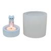 Silicone Moulds Animal Candlestick Resins Molds Cute Cat Candle Holder Silicone Molds DIY Concrete Molds Castings Mould