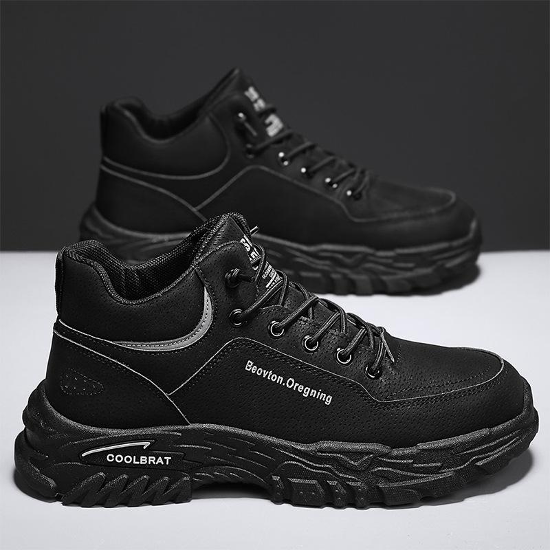 Martin boots autumn 2024 new waterproof, non-slip and wear-resistant tooling boots thick-soled and lightweight men's boots construction site work saf