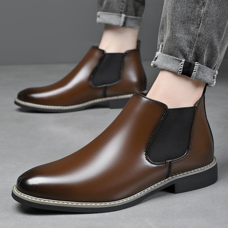 Men's large-sized 38-48 casual genuine leather shoes, elderly banquet formal shoes, new spring and summer loafers