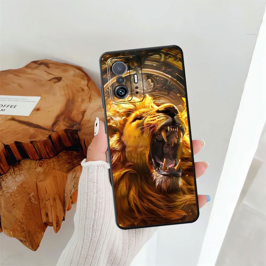 Funda Phone Cover Case for Xiaomi Mi 11 11T 13 Lite 14 12X 10T 12 12T Pro Cool Tiger Lion
