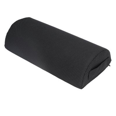 Under Desk Footrest Black Comfortable Relaxing Semi Circular Detachable Zipper Convenient Handle