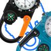 Orologio con Fibbia da Escursionismo Clip da Cintura Portatile Orologio da Tasca Bussola Moschettone per Zaino Sport Outdoor Alpinismo