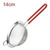 Steel Colander Silicone Handle Strainer Sifting Tool Flour Sifter Powder Sieve Filter Spoon