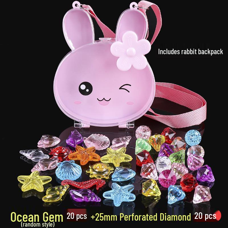 Children's Seven-Color Princess Treasure Chest Playset