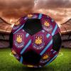 SIZE 5 West Ham United FC Soccer Ball Colorful All Ages Machine Stitched PVC Competition Ready Durable High-Bounce