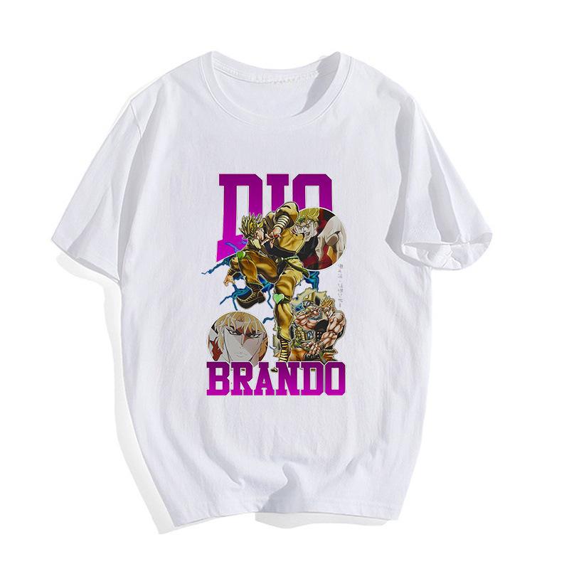Yoshikage Kira Jojos Bizarre Adventure Anime Trend T-Shirt Baumwolle Grafik-T-Shirt Unisex Unisex Sommer Streetwear