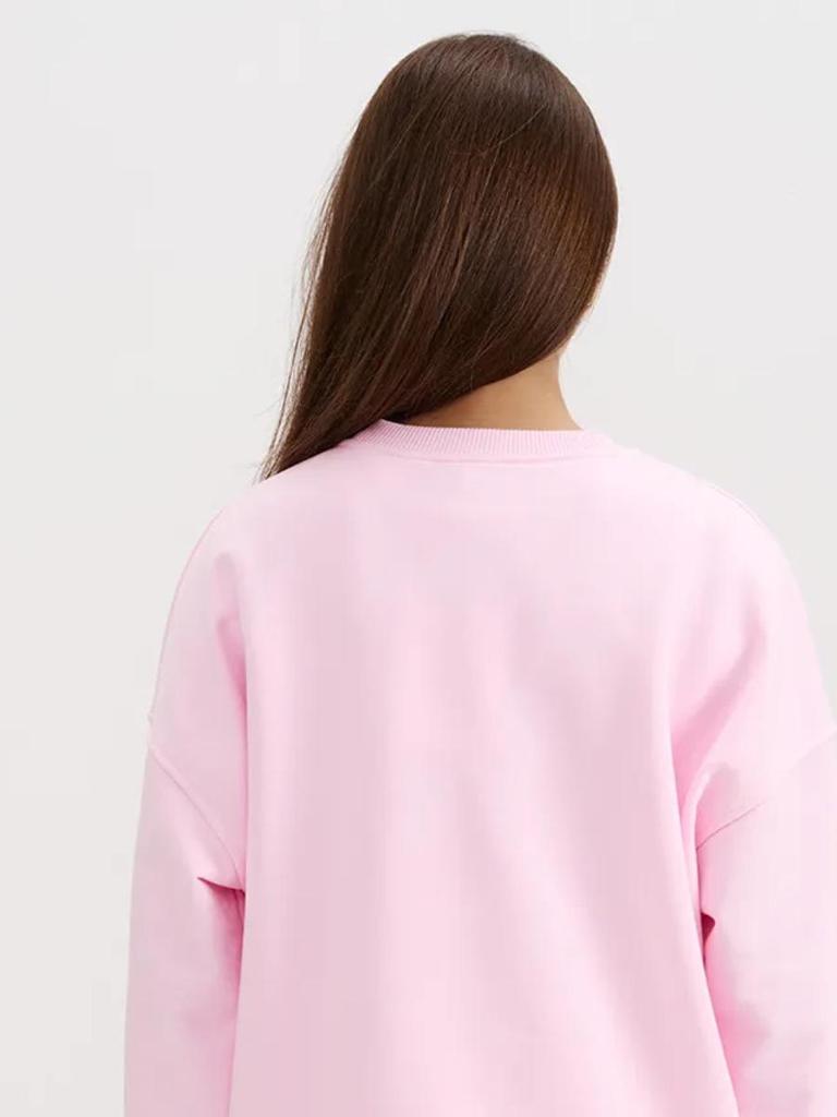 2025 Autumn/Winter Stylish Printed Casual Round Neck Sweatshirt - Versatile Thickened Top for Commuting