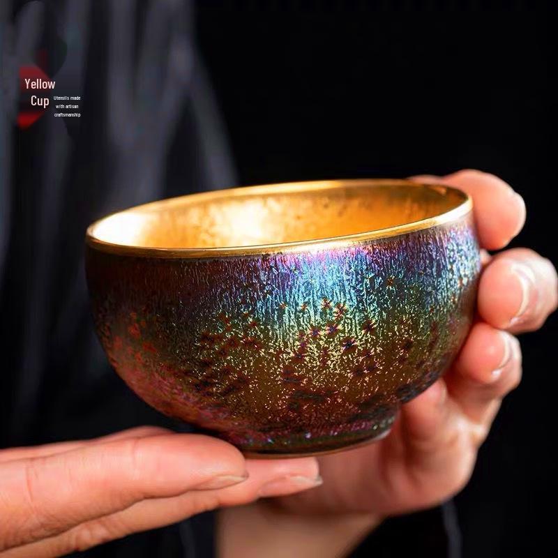 Tao Ding Xuan Kiln-fired Gilt Jianzhan Teacup