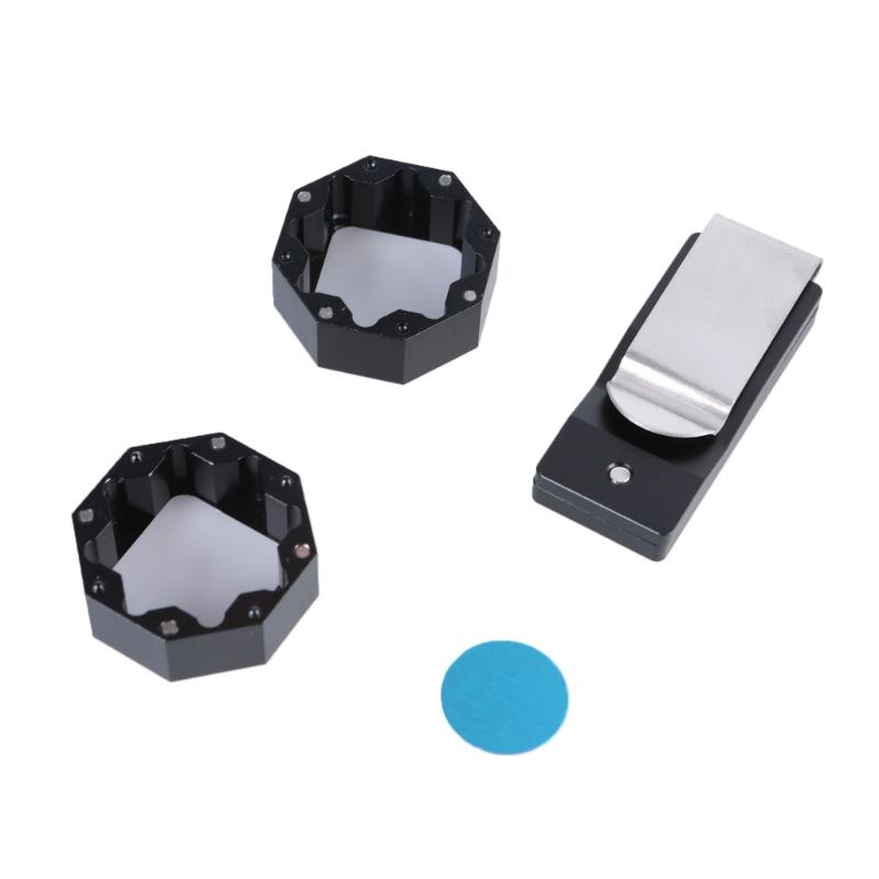 Aluminum Billiard Chalk Holder Billiard Pool Cue Chalk Case Chalk Container Caps Cue Tip Carriers Case Cue Chalk Holder