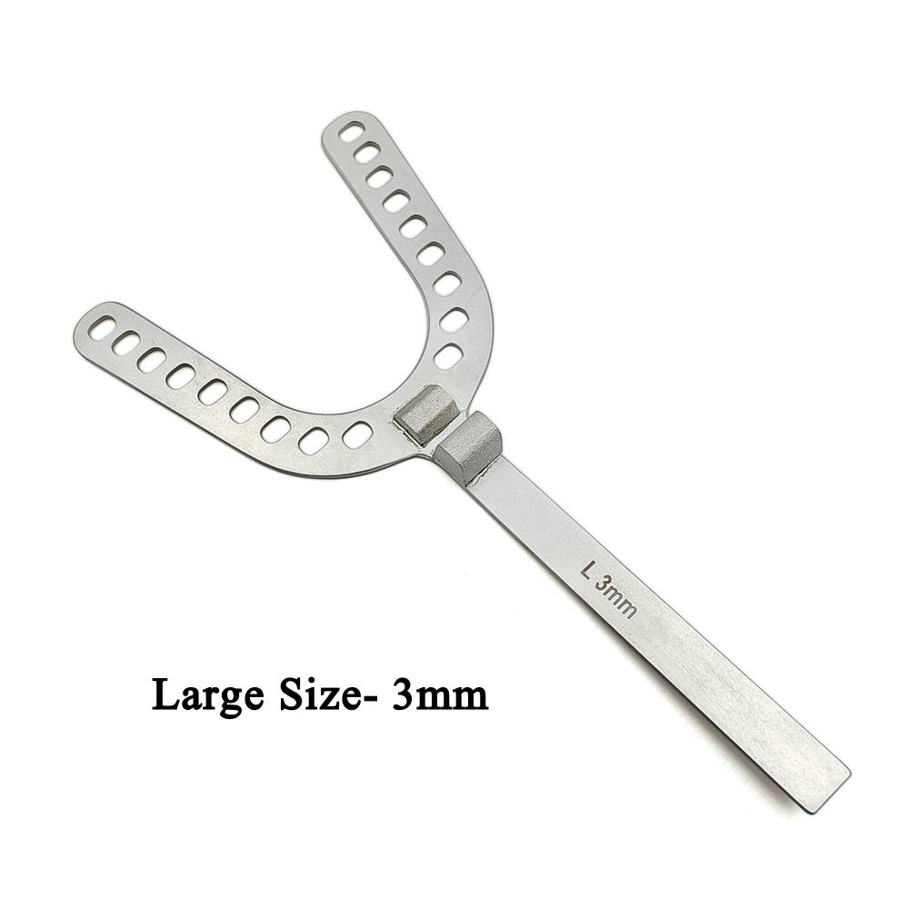 Dental Oral Centric Tray Set Impression Trays ProGauge for Bite Recording 2mm/3mm/5mmDenture Repair Occlusal Record Articulator