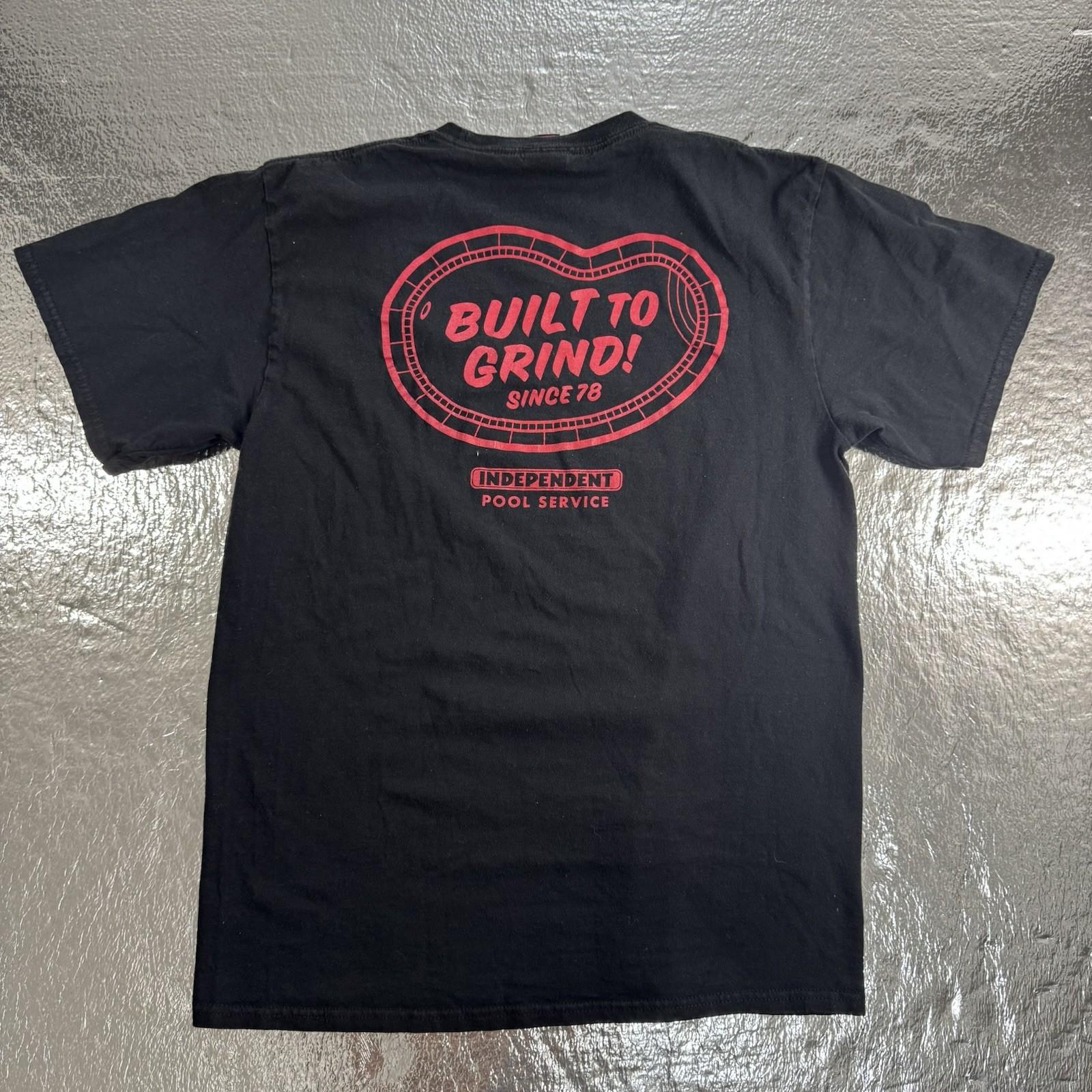 Independent Trucks T Mens Sz M Black Built To Grind Pool Service Skate Unisex T-Shirt XXXXL