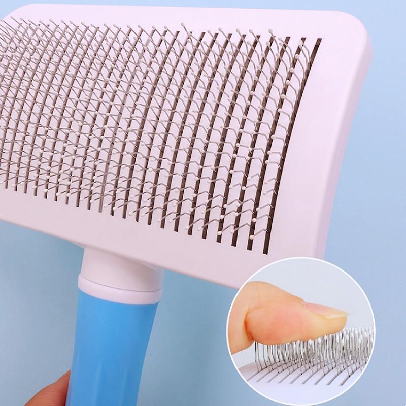 Dog Brush Massage Dogs Comb One Button Pet Hair Remover Self Cleaning Cat Brush Large Comb for Dog Grooming Brushes Pet Products