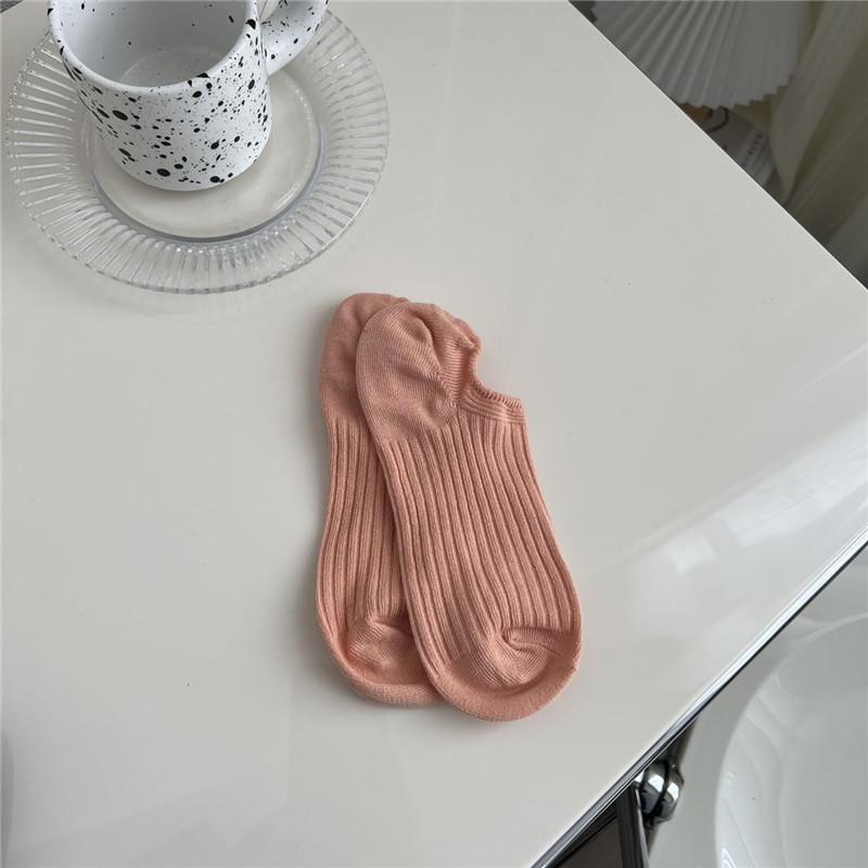 Women's Non-Slip Invisible Boat Socks - Summer Style, Thin, Shallow, Short, with Drawstring