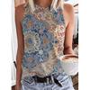 Ethnic Style 3D Printed Vest Women's Retro Streetwear