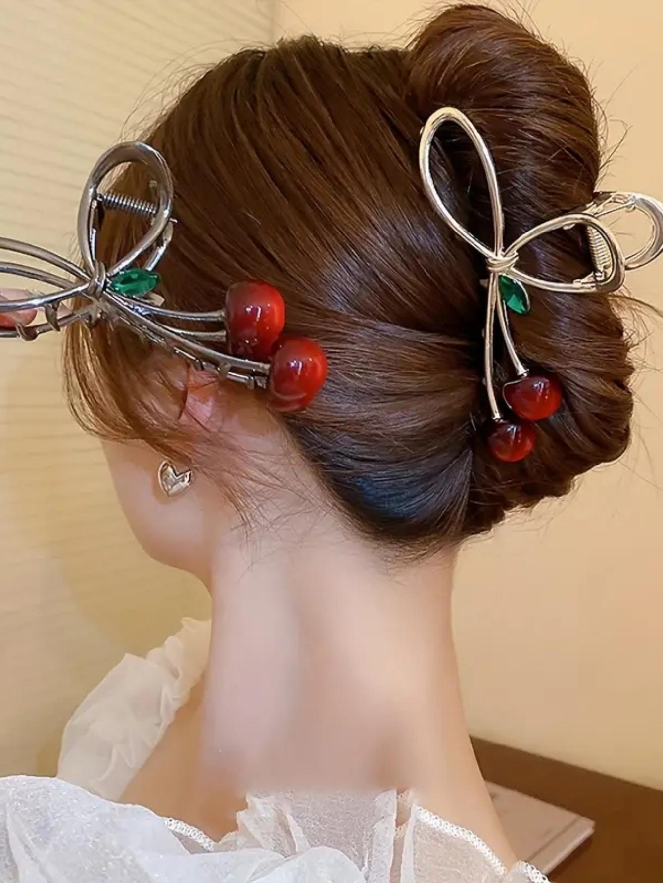 

1/2pcs Cherry Hair Paw Women s Hair Accessory