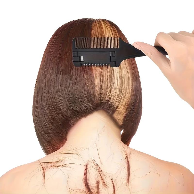 1 Professional 2-in-1 Shaving and Hair Styling Comb - Preloaded Blades, Ergonomic Black Handle, ABS & Stainless Steel Materials, Sulfate Free Formula