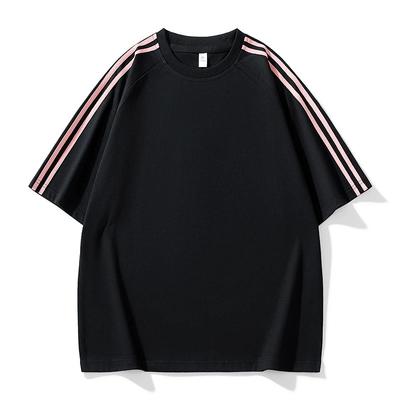 Short Sleeved T-shirt Men's Loose Fitting Shirt Round Neck Seven Quarter Sleeve T-shirt Men