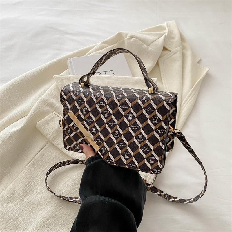 Vintage Chic Pu Shoulder Bag Small Square Crossbody Bag For Women In Trendy Colors