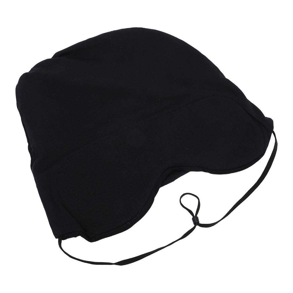 Touca de Dormir Blackout com Cobertura para Olhos Bloqueia Luz à Prova de Vento Macia Touca Blackout para Dormir ou Tirar um Cochilo para Viagem Cochilo Preto