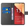 Coque - E.F.Connection - pour Xiaomi Redmi Note 13 Pro 4G - Antichoc - Effet Cuir - 2 Verres Trempés