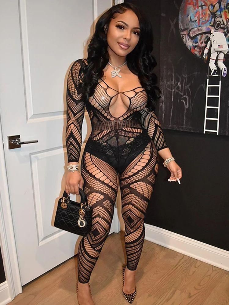 2024 Spring and Summer New Bodycon Women's Slim Hip Lifting One-piece V Neck Sexy Backless Sleeveless High Street Clothing