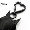 Bat Keychain Pendant Plush Black Gothic Transformable Key Ring Soft Backpack Bag Purse Charm Halloween Gift for Lovers