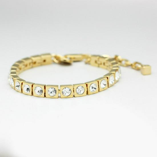 

DYRBERG KERN Регулируемый австрийский хрустальный бриллиантовый браслет для женщин