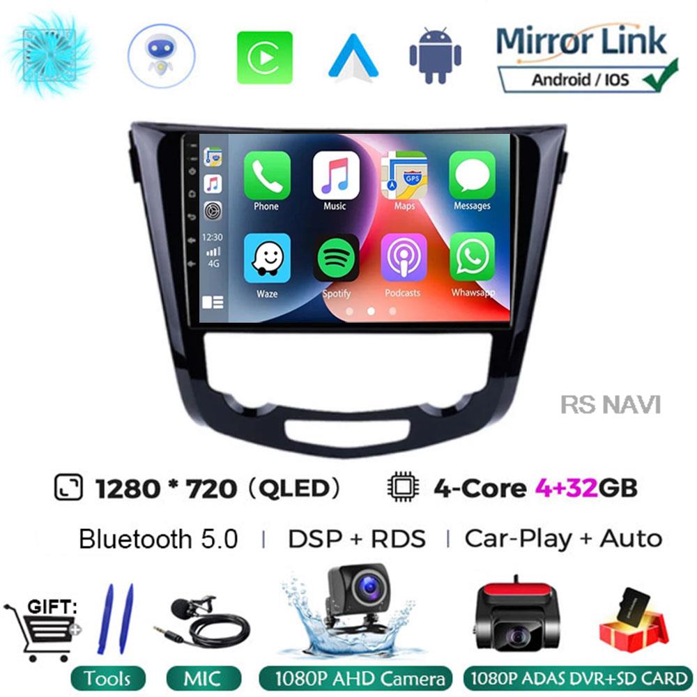 Android 14 Car Radio Multimedia For Nissan X-TRAIL X Trail T32 Qashqai 2 J11 2013 - 2017 Autoradio 2 Din  Carplay Gps NO Dvd