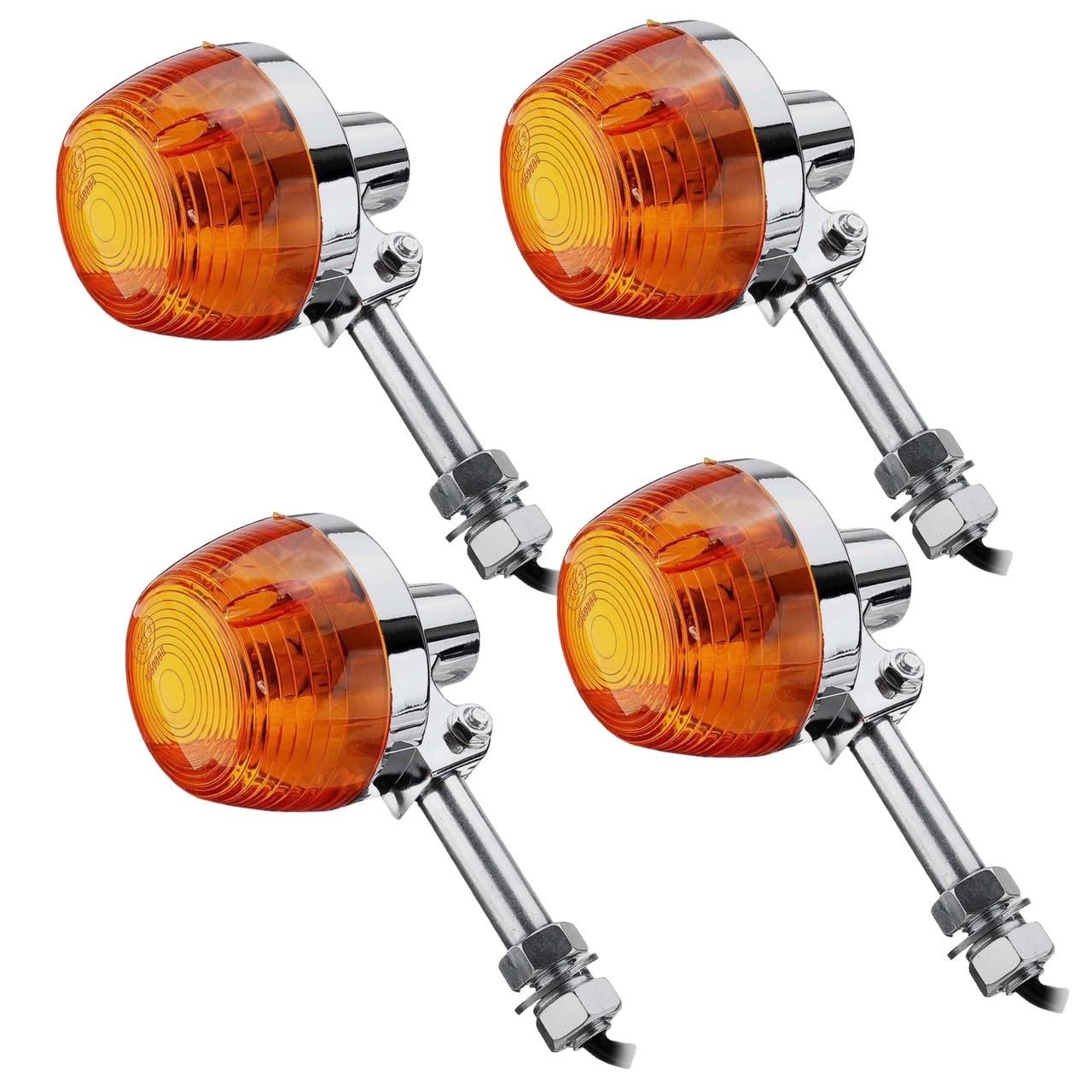 

Kanoan Motorcycle Turn Set of Long High for and American Monkey Signals, CB, 12V, 4, Stay, Brightness, Orange/Amber, Universal, CB250T, CB400F, CL350,