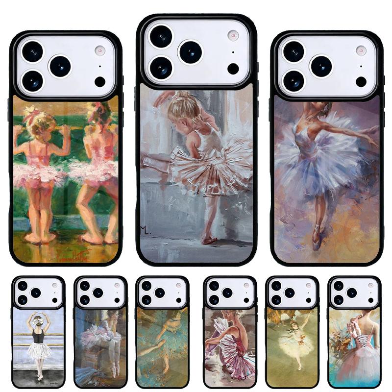 Ballet Dance Girl Ballerina Art Phone Case for iPhone 17 16 15 14 13 Pro Max Back Cover for 12 11 Pro Coque