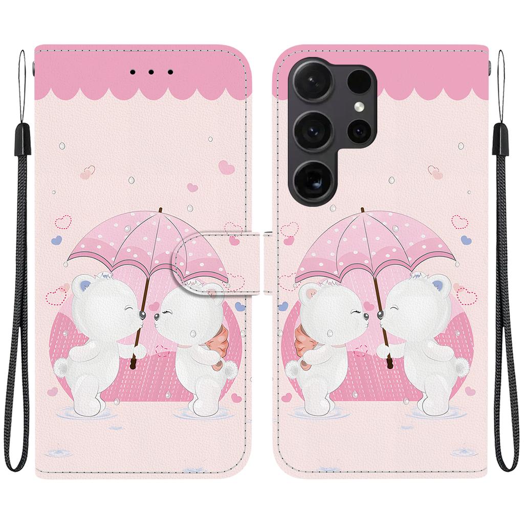 For Samsung Galaxy S26 Ultra Case Pattern Printing Leather Flip Wallet Phone Cover with Lanyard