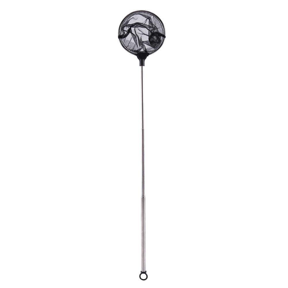Fish Tank Aquarium Accessories Net Mini Adjustable Telescopic Fishes Shrimps Landing Net Round