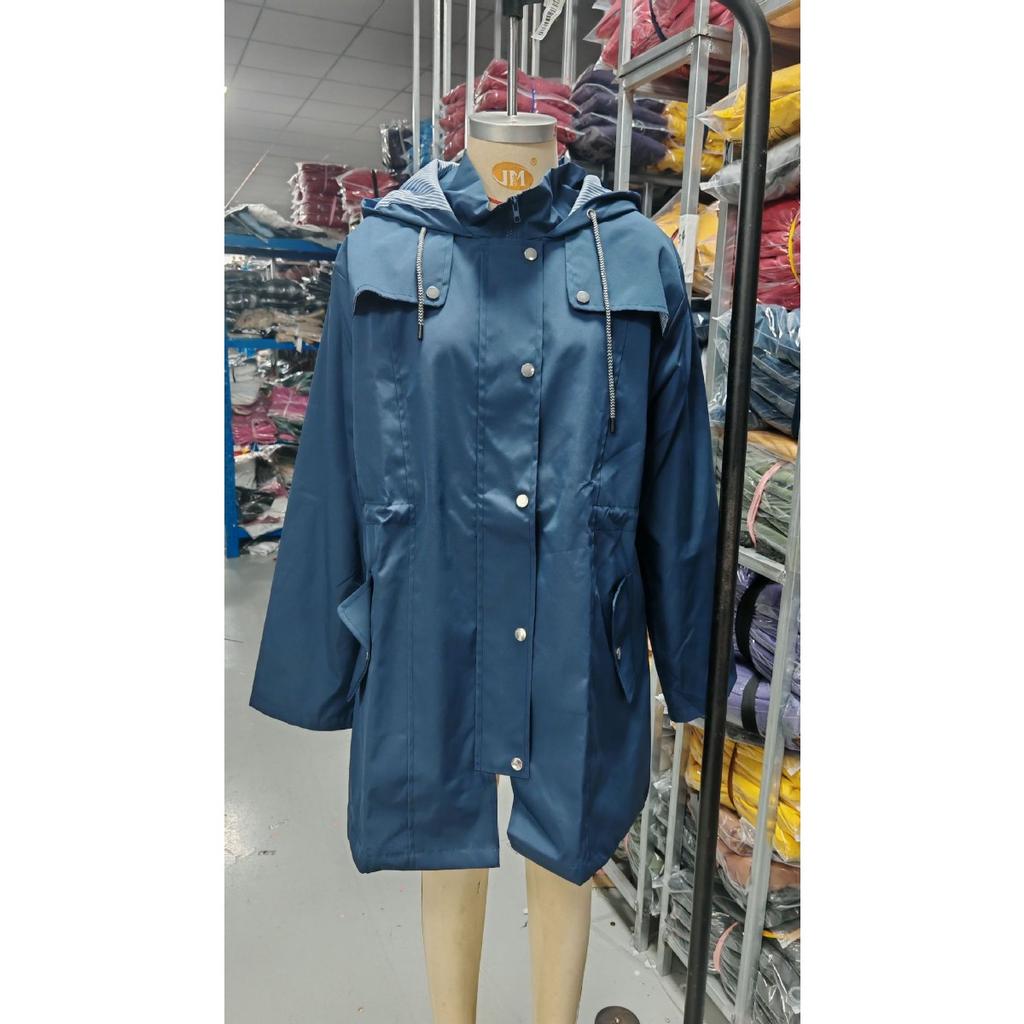 Women's Waterproof Slim Fit Trench Coat Windproof Outdoor Jacket