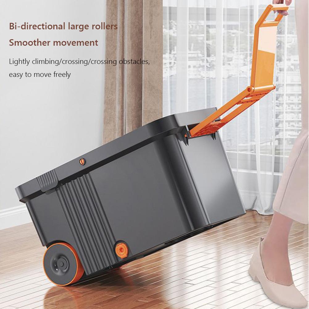 Spin Mop Bucket with 6 Replacement Refills Household Cleaning Automatic Spin Mop Cleaning Spin Mop with Bucket for Home Cleaning