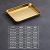 Multi-Purpose Rectangular Stainless Steel Serving Tray