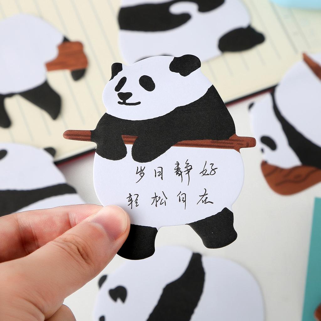30sheets Huahua Diary Sticker, Sticker Cute Animal Notes, Panda Alien Shaped Can Be Pasted Sticky Tabs Office Accessories Gift
