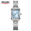 SKMEI 2582 Watch Waterproof Date Fashion Steel Strip Light Luxury Watches Montre Femme Exquisite Square Business Women's Quartz