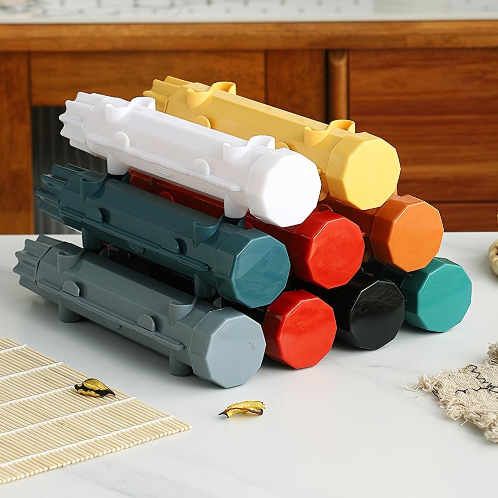 2pcs/set Plastic DIY Striped Sushi Mold Convenient Sushi Rice Ball Making Tool Set Suitable for Breakfast, Lunch and Dinner Making Convenient