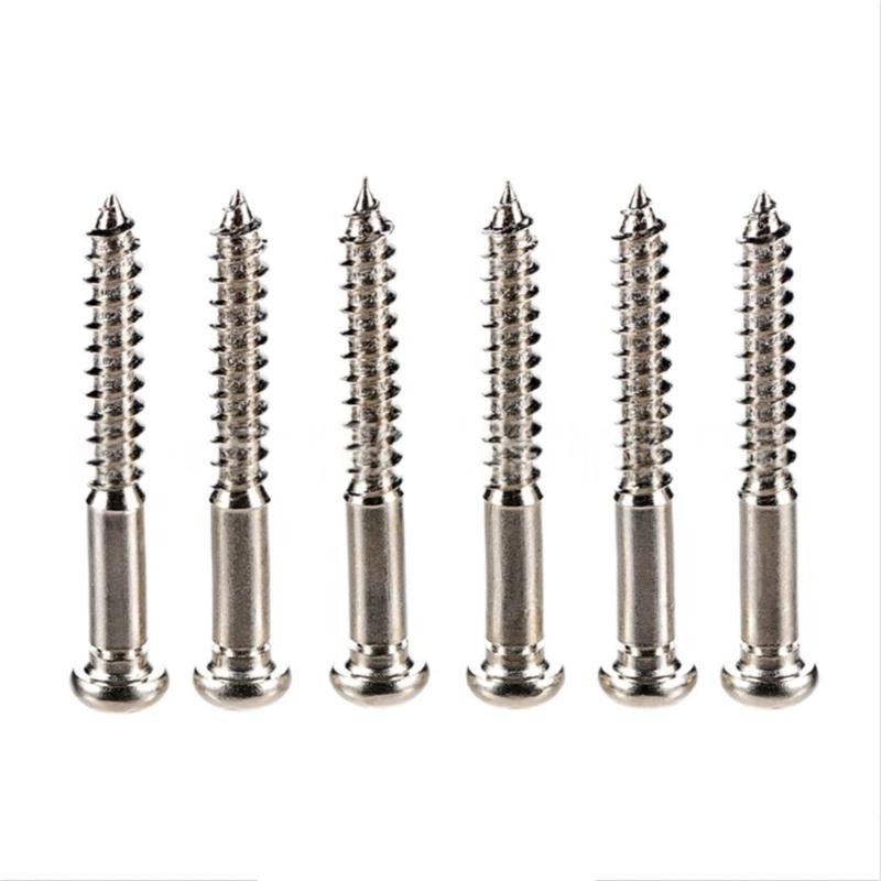 12pack Anti Rusts Guitar Bridge Screw Stainless Steel Guitar String Lock Screws for Quick Installation