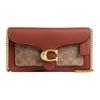 Tabby 20 Classic Monogram Print Metal Logo Exquisite Calfskin Shoulder Bag Small Women Shoulder Bag Brass Havana Caramel CE774-B4XHG