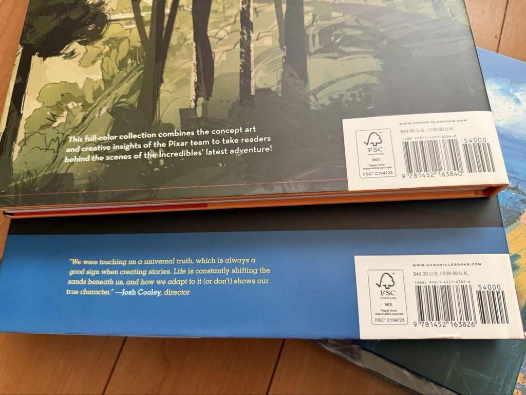 [USED] Ships next day at the latest! PIXAR Art Books (including foreign books)