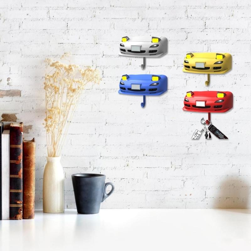 Unik Bil Fliplampe Nøkkelholder Veggpynt Bilinspirert Flipplys Nøkkelringer Dekorativ for hjem eller kontor