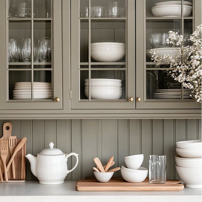 Peinture à la craie - CREATIVE DECO - Chalk Paint - Kaki - Mat crayeux - 1 L